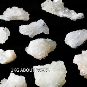 Espécimen de apofilita en bruto, piedras curativas, espécimen <span class=keywords><strong>Mineral</strong></span> Natural, espécimen de cristal de cuarzo transparente, piedras ásperas - Product Image 3