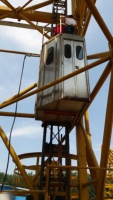 Mini-ascenseur dans une grue à tour pour opérateur, palan industriel pour le levage de personnes, élévateur de bâtiment avec structure compacte