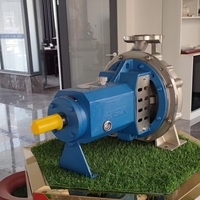 Pompa jus sentrifugal Semi terbuka, pompa sentrifugal baja tahan karat cor dengan pendorong Semi terbuka