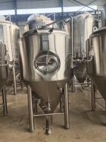 Cuve de Fermentation en Acier Inoxydable 1000L pour Brassage de Bière avec Contrôle PLC, Pompe et Récipient sous Pression