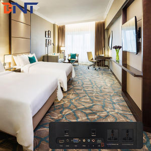 BNT Good Design <span class=keywords><strong>Prise</strong></span> murale pour chambre d'hôtel Noir/Argent Hub multimédia pour solutions TV <span class=keywords><strong>AV</strong></span> - Product Image 2