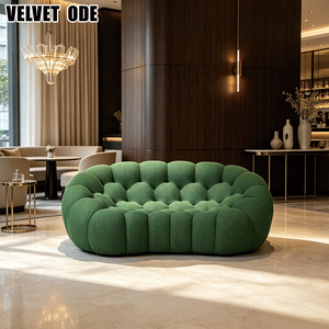 Divano Bubble in Stile Designer Italiano Moderno, Tessuto Bouclé Premium, Rivestimento Sfoderabile, per Appartamenti e <span class=keywords><strong>Arredamento</strong></span> Interno - Product Image 1