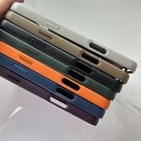 Étui de téléphone en cuir avec logo de marque original pour iPhone 17 Pro Max, coque magnétique compatible avec la charge sans fil, 17 Pro Max avec boîte