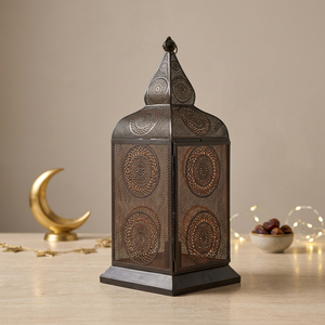 Wholesale Metal <b>Moroccan</b> Lantern With Intricate Cutout Design For Ramadan Home <b>Decorations</b> - Product Image 4