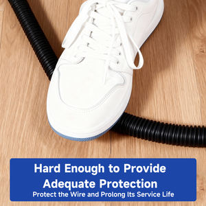 Conduits et raccords de <span class=keywords><strong>gaine</strong></span> ouverte de fil de câble noir épaissi PA66 tuyau et tuyau ondulés en plastique avec filetage - Product Image 2