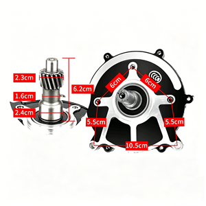 350W/500W/1000W/1500W 60V מנוע דיפרנציאלי בלם אלקטרומגנט מלא נחושת אלומיניום יעילות גבוהה עבור קטנוע E - Product Image 5