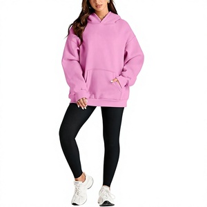 Sweat-shirts à capuche personnalisés de haute qualité pour femmes, streetwear d'hiver, pull respirant, logo brodé écologique, vierge - Product Image 2