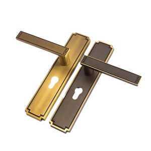 New Chinese Style All Copper Door Lock Lever Handle For Wooden Doors Durable Design - Product Image 5