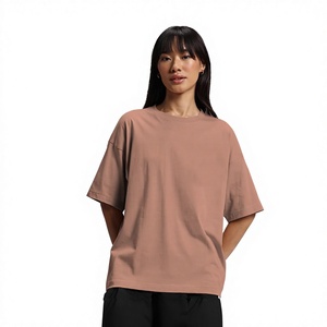 T-shirt pour femme de haute qualité, 100% coton, 230 GSM, décontracté, à épaules tombantes, respirant, écologique, imprimé uni, couleur unie - Product Image 4