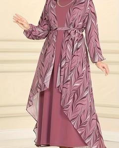 Robe Longue Traditionnelle Musulmane Dubaï Abaya Robes Islamiques Pudiques pour Femmes - Product Image 3