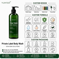 Gel Douche Hydratant et Nourrissant à l'Huile d'Arbre à Thé Marque Blanche Nettoyage en Profondeur Sans Sulfate Fournisseur en Gros OEM