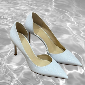 Chaussures à talons aiguilles scintillantes pour femmes, en tissu brillant, confortables, pour mariages, fêtes et occasions formelles - Product Image 4