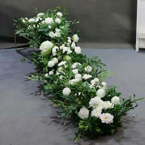 Camino de Mesa de Rosas de Seda Realistas Hechas a Mano, Flores Artificiales Secas con Color Personalizado para Decoraciones de Mesa de Boda y Regreso a Clases - Product Image 4