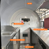 Food Truck Professionnel Tout-en-un pour Burgers, Remorque de Restaurant Mobile avec Plaque de Cuisson et Friteuse, Haute Qualité