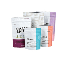 OEM ODM Staande Pouch met beveiligingsrits, geurdicht, food grade, op maat bedrukt voor kruiden, noten, gedroogd fruit en poeder verpakkingen