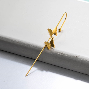 Baoyan Fashion <span class=keywords><strong>One</strong></span> <span class=keywords><strong>Piece</strong></span> <span class=keywords><strong>orecchini</strong></span> Piercing placcati in oro <span class=keywords><strong>orecchini</strong></span> a bottone con zirconi <span class=keywords><strong>orecchini</strong></span> a gancio cingolati per le donne 2021 - Product Image 6