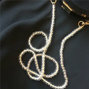 嘉庚设计 | 纯铜雨带透明珠袋链时髦袋diy链