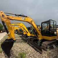 Excavadora de cadenas Cat 306 usada de alta calidad y bajo consumo de combustible, miniexcavadora hidráulica de 6 toneladas para trabajos de terraplenes y construcción.