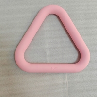 Ensemble de poids et haltères triangulaires antidérapants pour entraînement de gymnastique de 7lb et 10lb en silicone en fer pour haltères vente en gros