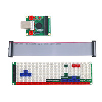 Carte d'encodeur de joystick de développement SHIJING, contrôleur de jeu DIY, LED filaire, 104 touches, arcade, média, musique, USB