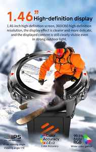 Nuevo Reloj Inteligente GPS para Exteriores HT37 2025, Rastreador de Actividad Física con Correa de Silicona Impermeable IP68, Pantalla de Alta Definición, Unisex - Product Image 4