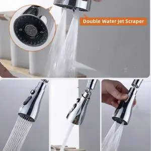 Kitchen Tap Spray Head 360 Degree Swivel Spout  Sink Tap Spray Attachment Head with 3 Function Spray Modes  Kitchen Faucet Head