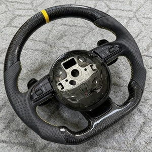 Volant sport en fibre de carbone de fabrication exquise pour Audi A6 C7 B8 B9 R8 Q5 Q3 A3 A5 A4 MK3 TTRS TTS <span class=keywords><strong>MK</strong></span> - Product Image 4