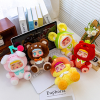 Schattige Cartoon Fruitgroenteserie Pluche Vinyl Gezichtspop Zacht Knuffeldier Speelgoed Stress Verlichting Geschenk Blind Doos Speelgoed Voor Kind