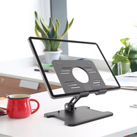 Vente en gros de support pour téléphone tablette PC avec logo personnalisé Support de table de bureau pliable en alliage ABS
