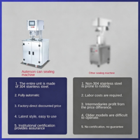 Scelleuse de boîtes électrique semi-automatique pour petites boîtes et scellage sous vide ; Emballage de thé et de cola