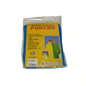 Poncho per Bambini MNJ 48x72 in Vinile Impermeabile Taglia Unica - Product Image 1