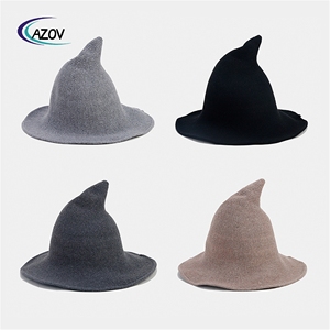 Azov-yt Sombrero <span class=keywords><strong>de</strong></span> Pescador Plegable con Visera, Decorativo para Halloween, Otoño e Invierno, Diseño <span class=keywords><strong>de</strong></span> Mago, Gran Venta - Product Image 1