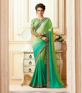 Haut de gamme en soie pour sari, prix de gros, multicolore, dernière collection, taille unique, pour femmes indiennes, idéal pour fêtes, mariages, festivals ou tenues décontractées - Product Image 4