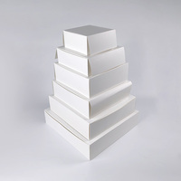 Boîte à gâteau PACKINWAY avec fenêtre en carton blanc personnalisable, 12*12*14, 14*14*16 pouces, idéale pour les mariages, les fêtes et les anniversaires