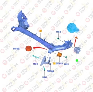 ऑटो पार्ट्स एब्स सेंसर ओ HV6Z-2C190-A CV6Z-2C190-C Bv6t2c190gb Bra515 टोपोन्स एब्स व्हील स्पीड सेंसर 2012-2019 - Product Image 6