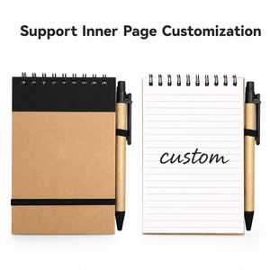 Quaderno Promozionale Personalizzato per Fiere, Compatto, con <span class=keywords><strong>Anelli</strong></span> Superiore, Portapenna, Blocco Note da Campo, Produzione Diretta - Product Image 3