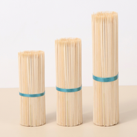 Brochettes de barbecue en bambou lisse haute densité, non-éclatantes, jetables, à long manche, pour camping et pique-niques en extérieur (1000 pièces)