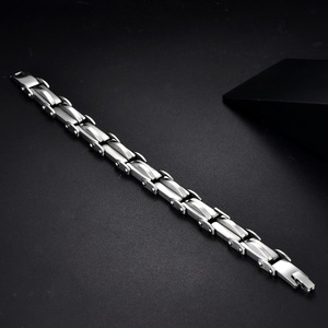 Fashion Hip Hop Stainless Steel Bracelet Vintage Wrist Chain Jewelry For <b>Men</b> Wholesale - Product Image 2