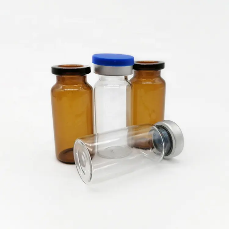 borosilicate pharmaceutical Tubular 10ml vials glass vial Empty Medical 10ml Amber Clear injection vial