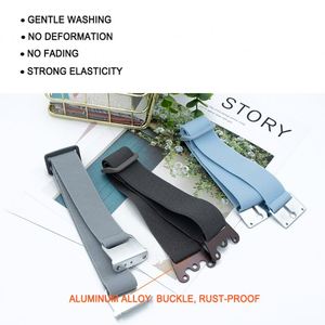 Custom Blue Black Grey Industry Using Headlamp Strap <b>Adjustable</b> Length Safety Buckle High-elastic Webbing - Product Image 3