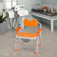 Tabouret de bain antidérapant à double usage, chaise de toilette mobile pour personnes âgées, handicapées, femmes enceintes - Équipement de sécurité pour la salle de bain