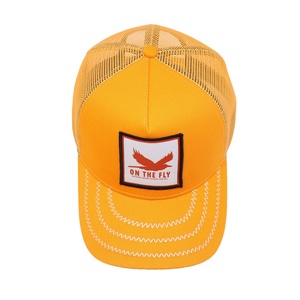 หมวกแก๊ปทรงทรัคเกอร์ 5 ชิ้นส่วน แบบสั่งทำพิเศษสำหรับผู้ใหญ่ ดีไซน์สปอร์ต ปักลาย 3 มิติ พร้อมโลโก้ปักแบบทอ ผลิตจากผ้าฝ้ายและโพลีเอสเตอร์ เหมาะสำหรับกิจกรรมกลางแจ้งและปั่นจักรยาน - Product Image 5