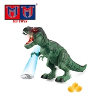 Yeni varış çocuklar için dinozor oyuncak plastik set elektrikli yürüyüş robot projeksiyon ile müzik ve ışıklar yumurta dino