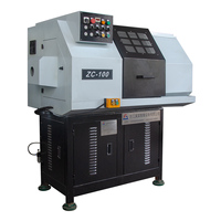 Tour CNC à banc incliné horizontal ZC100, nouveau modèle, à broche unique, haute précision, automatique, 2 axes, alésage de broche 190 mm, 1200 tr/min
