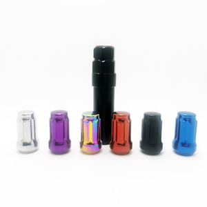 <strong>Spline</strong> <strong>Lug</strong> <strong>Nuts</strong> 12x1.5, 20PK M12X1.5 6 <strong>Spline</strong> Close End <strong>Lug</strong> <strong>Nuts</strong> with Cone Seat 1.38'' Tall with One Socket <strong>Key</strong> - Product Image 2