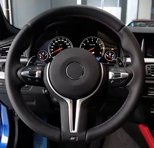 Для BMW спортивный руль из натуральной кожи можно настроить из углеродного волокна светодиодные весла F10 F30 E60 E91 F22