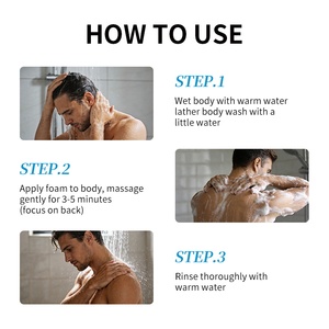 <span class=keywords><strong>Gel</strong></span> <span class=keywords><strong>douche</strong></span> pour <span class=keywords><strong>homme</strong></span> de marque privée, parfum de luxe, anti-acné, contrôle de l'huile, exfoliant, hydratant, resserre les pores, nettoyant pour le corps - Product Image 6