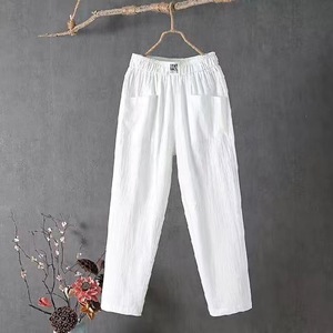 <span class=keywords><strong>Pantaloni</strong></span> di lino Casual da donna nuovi <span class=keywords><strong>pantaloni</strong></span> di <span class=keywords><strong>tuta</strong></span> Hip Hop snellenti a gamba dritta a nove punti stile Harlan per <span class=keywords><strong>pantaloni</strong></span> <span class=keywords><strong>estivi</strong></span> Femme - Product Image 6
