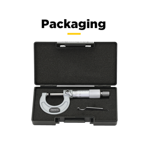 Micrometro di Alta Precisione, Strumento di Misurazione 0-25mm, Precisione 0,01mm, con Fermo a Cricchetto, Micrometro Esterno Asimetro - Product Image 6