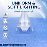 Couverture d'éclairage linéaire LED anti-éblouissement en PMMA professionnel sur mesure, lentille optique à 30 degrés pour luminaires de bureau commerciaux